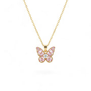 Aurifly - Halskette Schmetterling in 18k Gold - für Damen