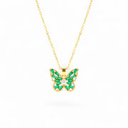 Aurifly - Halskette Schmetterling in 18k Gold - für Damen